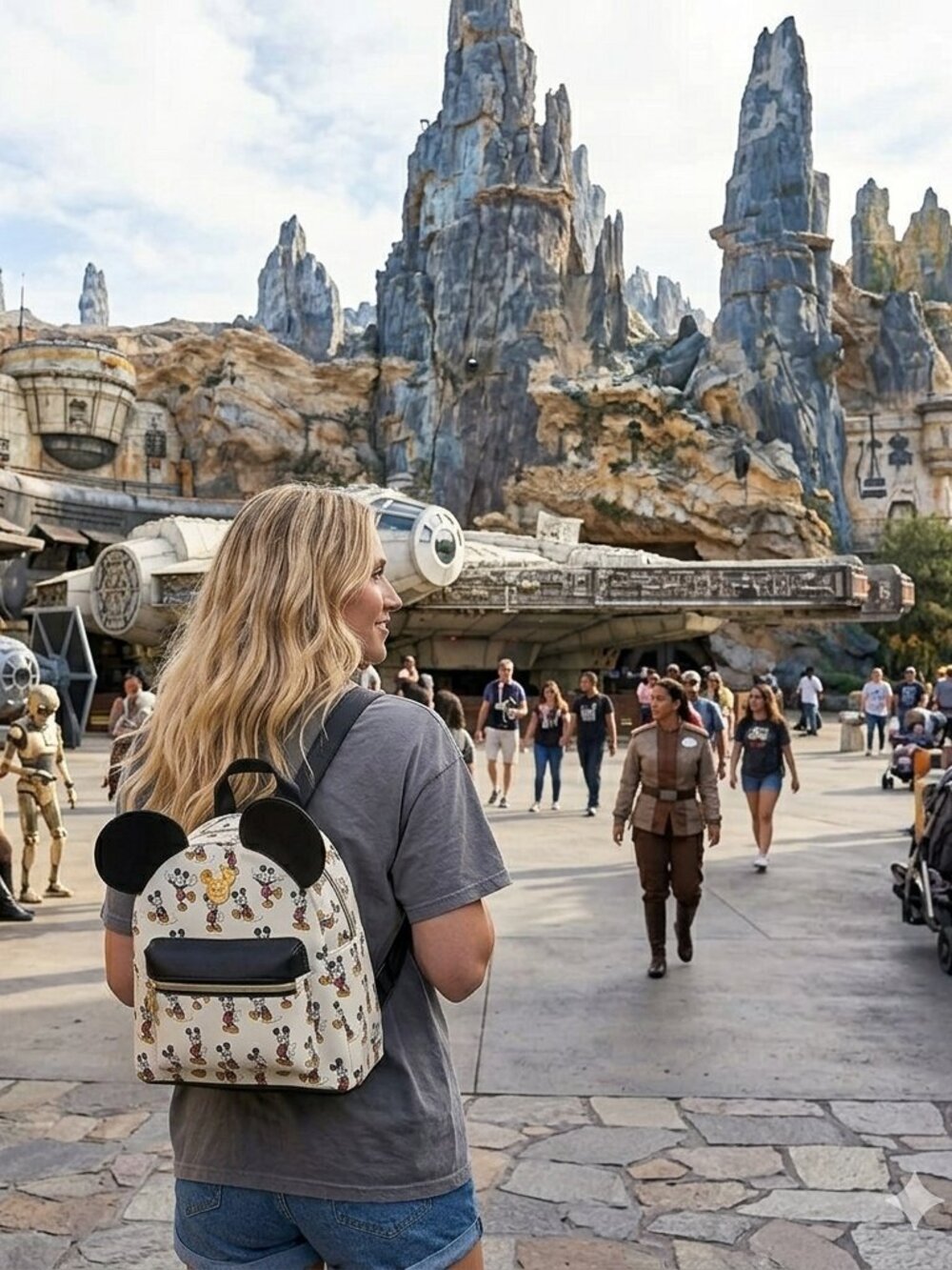 Disney Mickey Mouse Characters and 3D Ears Mini Backpack